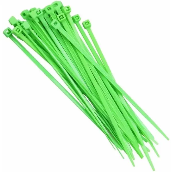 Abraçadeira Verde de 3,6 x 150 mm com 50 unidades - 7302 - BRASFORT
