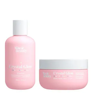Kit Magic Beauty Crystal Glow - Shampoo 250ml + Máscara 200g Kit Magic Beauty Crystal Glow - Shampoo 250ml + Máscara 200g