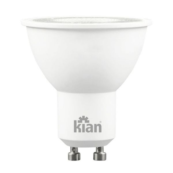 Lâmpada LED Dicroica MR16 GU10 4W Bivolt Kian Lâmpada de LED Dicroica MR16 4W GU10 250 Lúmens Luz Neutra