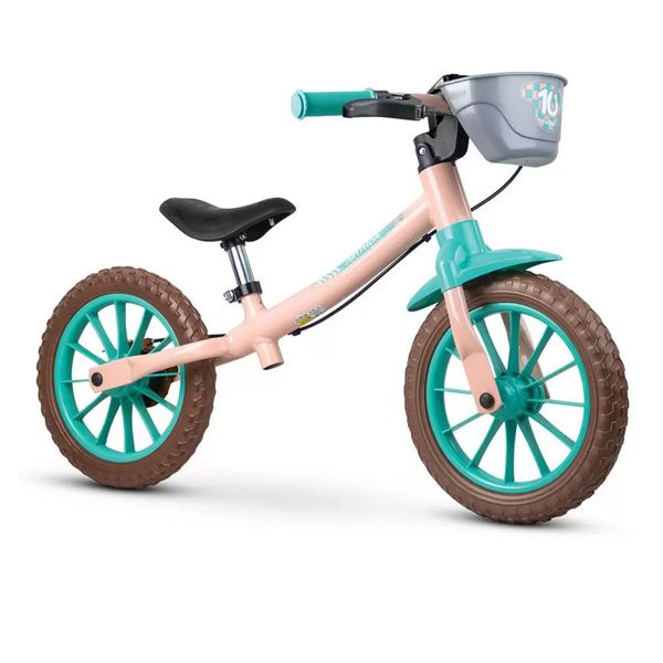 Bicicleta Infantil Equilíbrio Balance Nathor 12" Love