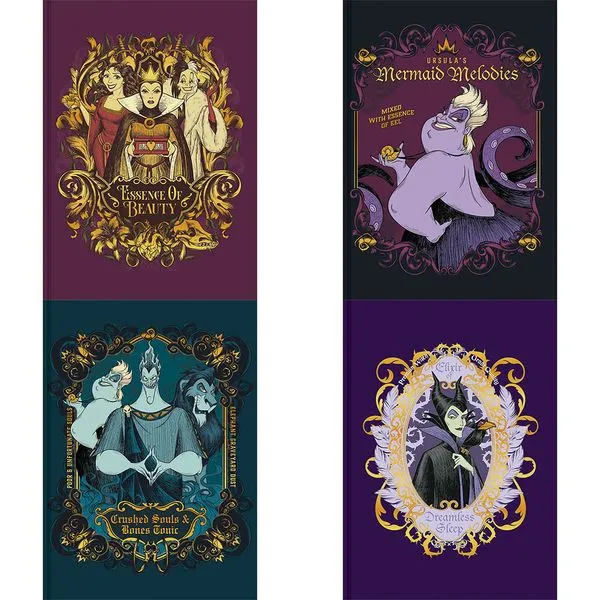 Caderno Colegial Vilões Disney 160 Folhas Sortido 10785 - Animativa