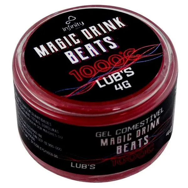 Magic Drink Beats Gel Energético Alcóolico 1000C Lubs 4g Linha Beats Infinity Sex