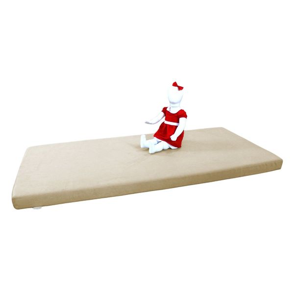 Colchão Infantil Solteiro em Suede 1m88 x 88cm x 10cm Azul Marinho