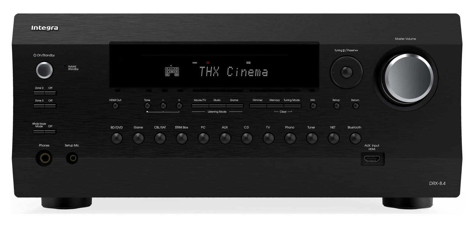 Receiver Integra DRX-8.4 11.4 Canais, Dolby Atmos, Wi-Fi, Bluetooth, AirPlay 2 e Chromecast