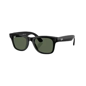 Óculos de Sol Ray-Ban Meta Wayfarer Gen 2 RW4012 Preto Brilhante / Verde G-15 Unissex