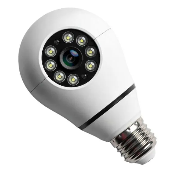 Câmera de Segurança Inteligente em Formato de Lâmpada E27 MDM Bulbo Monitoramento Hd Visão Noturna e App Câmera Inteligente Lâmpada E27 MDM Bulbo Monitoramento Hd com Visão Noturna e App Remoto