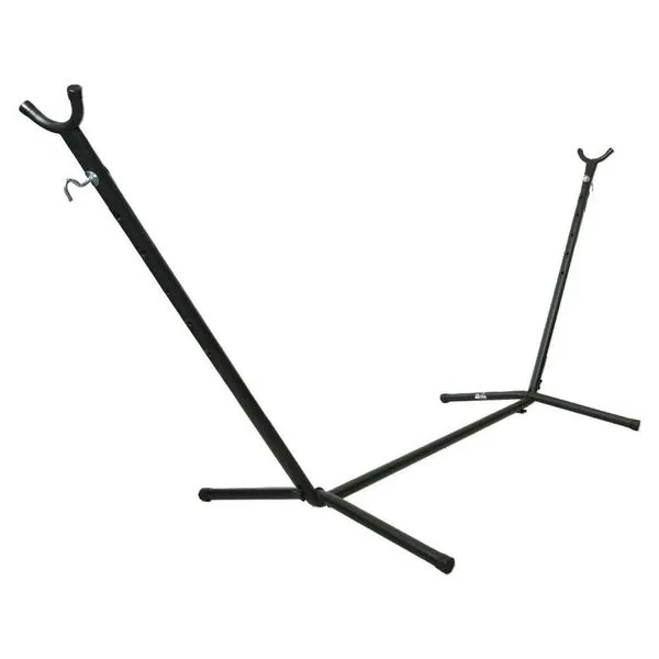 Suporte para Rede com Estrutura de Aço Ajustável 6 Posições Até 150kg Pés Emborrachados Preto Nautika Suporte para Rede de Aço Ajustável 6 Posições Até 150kg Preto Nautika
