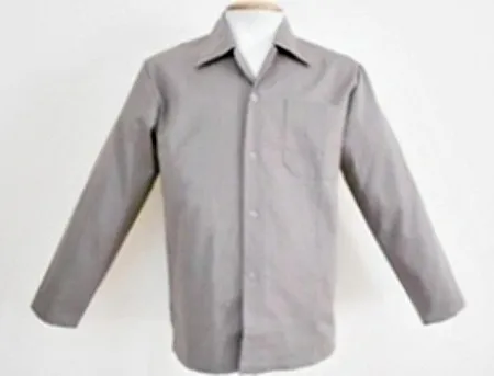 Camisa brim cinza manga longa tamanho G 54 sem botão - WICO