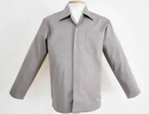 Camisa brim cinza manga longa GG 58 sem botão SANTANENSE UNILEVE - WICO
