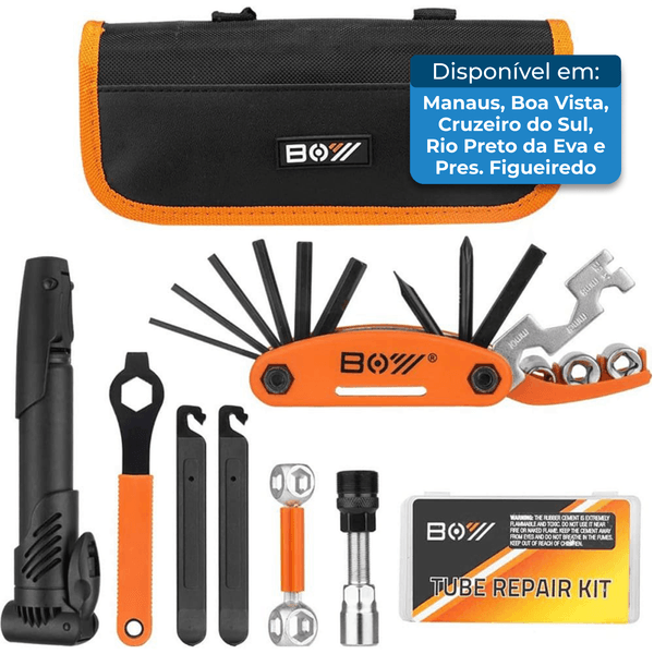 Bolsa de Reparo para Bicicleta Portátil XCH Robots Preta A-MBI