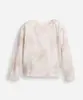 blusa de algodão infantil manga longa borboleta bege 4