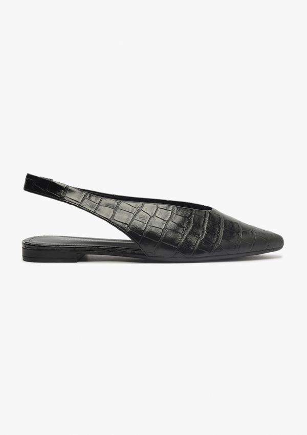 Sapatilha Slingback Bico Fino - Preto 037