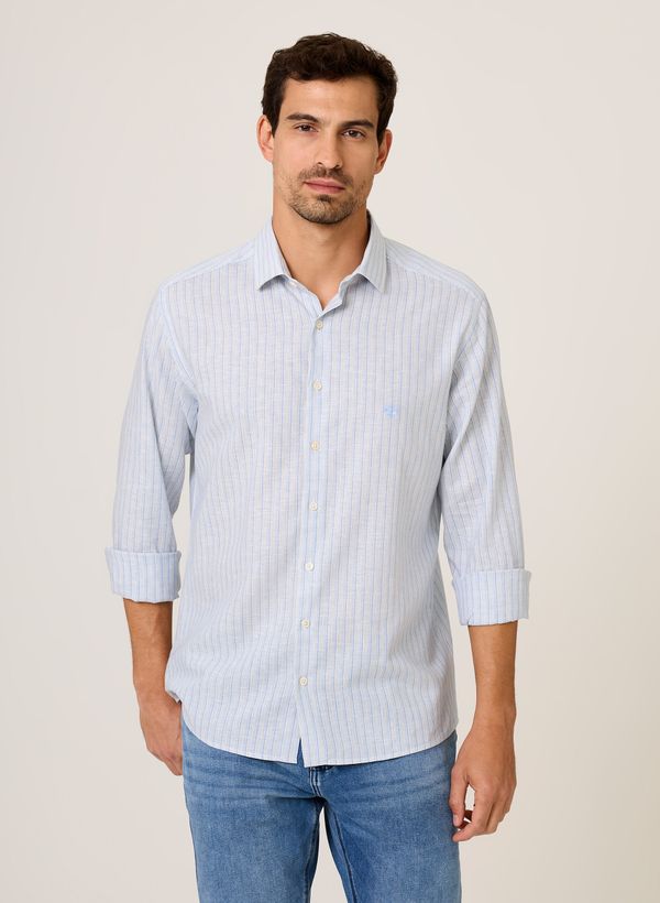 Camisa Slim Fit Linenblend Aloe Dudalina Masculina 4
