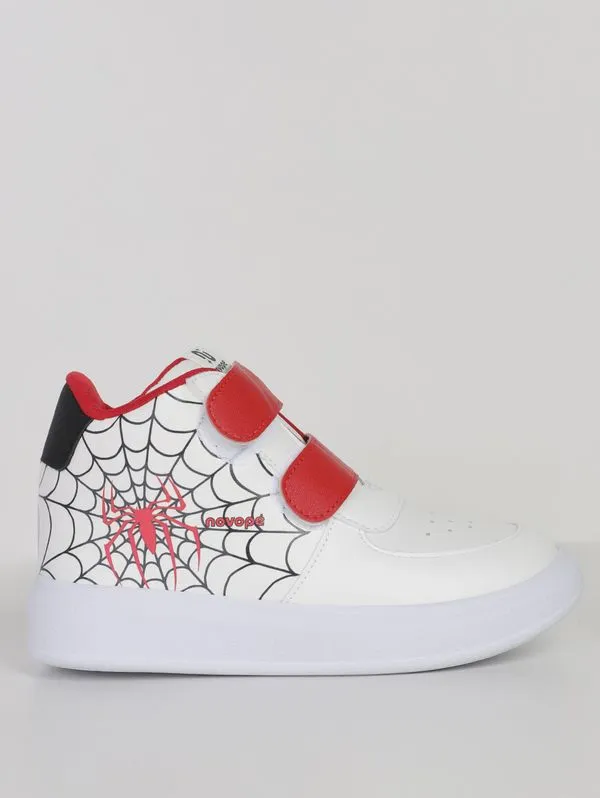 Tênis Cano Alto Aranha Infantil Para Menino - BRANCO/VERMELHO/PRETO Tênis Cano Alto Aranha Infantil Para Menino- BRANCO/VERMELHO/PRETO 29
