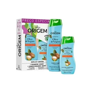 Kit Origem Com Argan Shampoo 325ml + Condicionador 180ml KIT ORIGEM SH325+CON