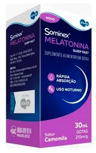 Sominex Melatonina slep Fest Sabor Camomila 30Ml Gotas