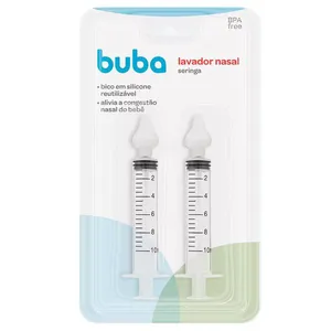 Lavador Nasal Seringa Com Ponta Em Silicone Buba 15655