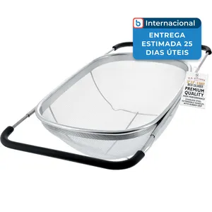 Coador Aço Inoxidável US Kitchen Preto A-MBI