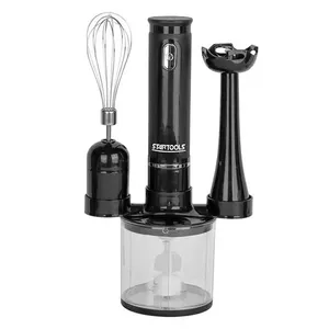 Kit Mixer Processador e Batedor de Alimentos 3 em 1 110V Copo 700ml 200W Branco e Preto Startools Kit Mixer Processador e Batedor de Alimentos 3 em 1 110V 200W Branco e Preto Startools