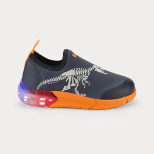 Tênis Infantil Bibi Space Azul de Dinossauro 1228173 28