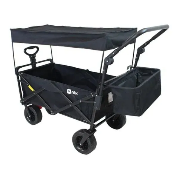 Carrinho Dobrável para Transporte de Carga Montclair 80kg Preto Nautika Carrinho Dobrável Montclair 80kg para Transporte de Carga Preto Nautika