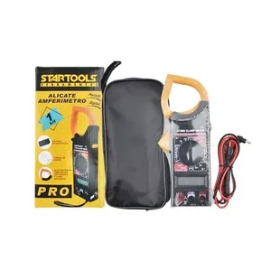 Alicate Amperímetro Digital Portátil com Medições AC-DC e Tela de Cristal Líquido Preta Startools Alicate Amperímetro Digital Portátil com Medições AC-DC e Design Leve Preta Startools