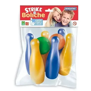 Jogo de Boliche Infantil Strike Solapa Menino Coordenação Motora Cores Vibrantes Brinquemix Jogo de Boliche Infantil Strike Solapa Menino Coordenação Motora Brinquemix