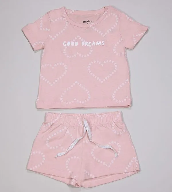 Conjunto Pijama Good - P123 De 2 a 10 anos Rosa - 10