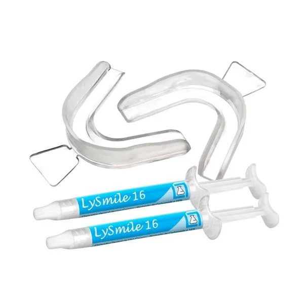 Kit 2 Clareador Dental Caseiro Moldeira Lysmile 16% Lysanda
