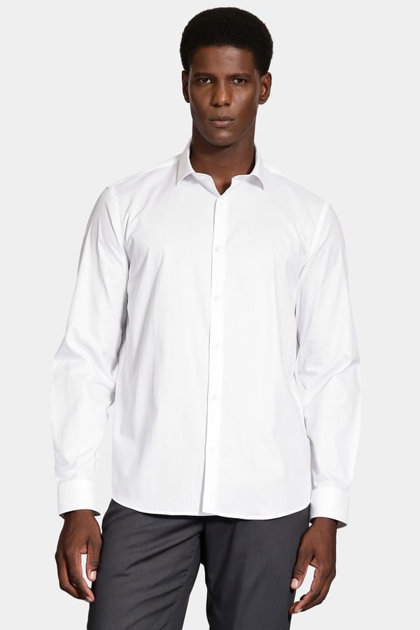 Camisa Manga Longa Regular Tricoline Maquineta Branco - G