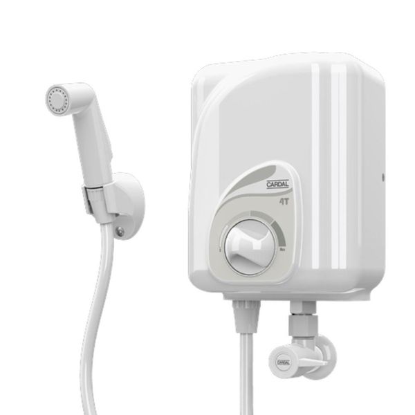 Ducha Higiênica Elétrica Cardal Com Aquecedor De 4 Temperaturas Branca 220v
