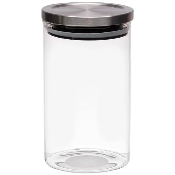 Pote Hermético Mimo Style 1L Com Tampa Inox Transparente 6670
