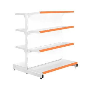 Gôndola Prateleira para Supermercado New Plus 4 Níveis 40x30 Central Inicial 1,40m Laranja SA Gôndolas Gôndola Prateleira New Plus 4 Níveis 40x30 Central Inicial 1,40m Laranja SA Gôndolas
