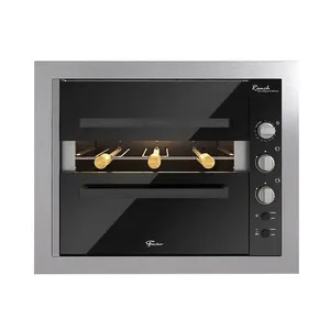 Churrasqueira Elétrica de Embutir Ranch 3 Espetos Rotativos com Portas Superior e Inferior Inox 220V Fischer Churrasqueira Elétrica de Embutir Ranch 3 Espetos Rotativos Inox 220V Fischer