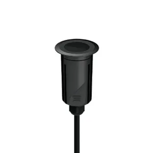 Embutido De Solo Led Stella S.ground 4w Com Caixa De Instalação Bivolt Preto 3000k Luz Amarela