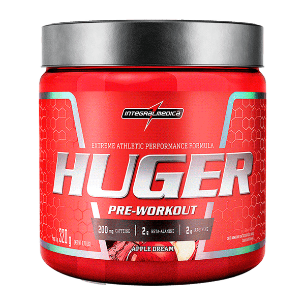Huger Pré-Treino - Integralmédica - 320g - Apple Dream