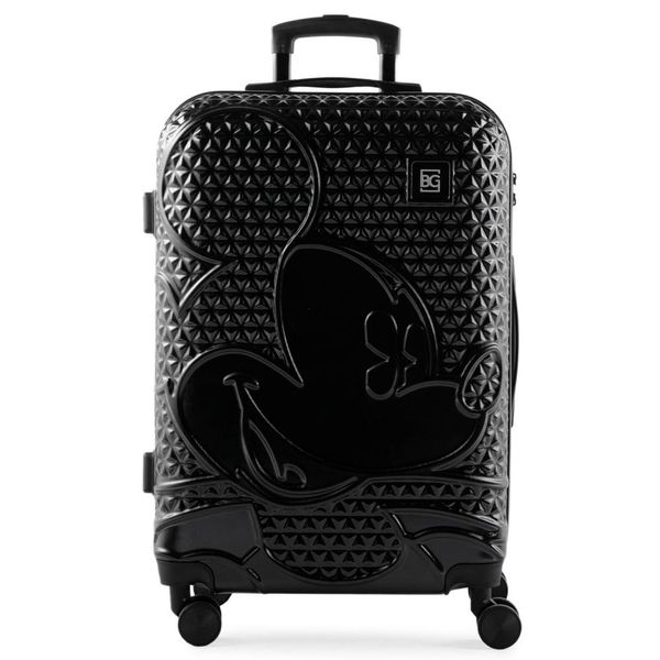 Mala Média 23 Kg ABS 4 Rodas Mickey Epcot Preta M / Preto