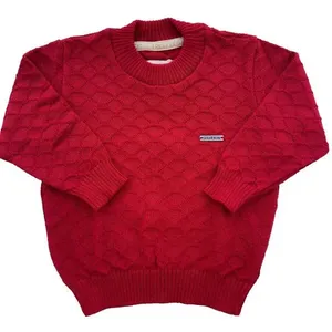 Blusa de Tricô Gael Texturizada Vermelho 12