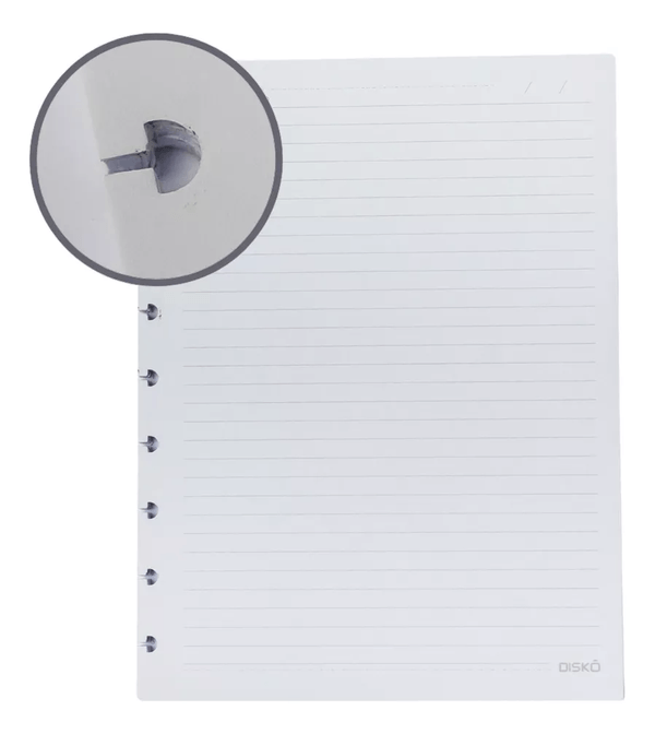 Refil Para Caderno Diskô Pautado 50 Folhas M (MP)
