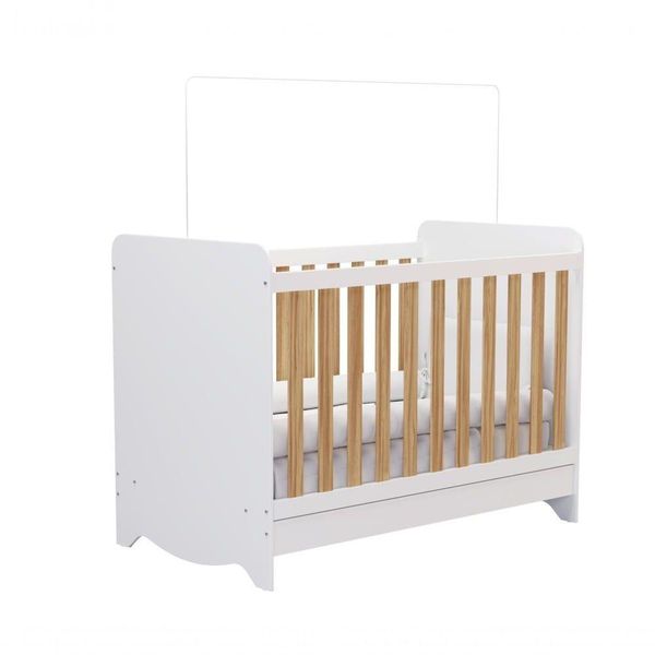 Berço Modelo Americano Ben - Moveis Peroba Amendoa-branco