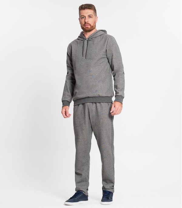 Calça Masculina Moletom Peluciado Diametro Cinza G3