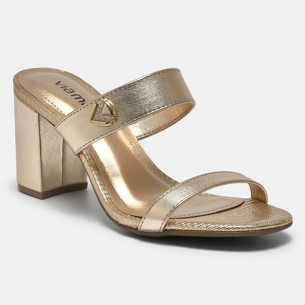 Tamanco Social Dourado 265-022-02 35