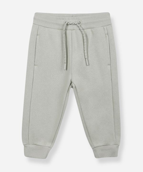 calça jogger infantil de moletom verde 2