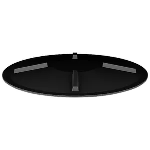 Tampa De Rosca 60 Cm Preta - Fortlev
