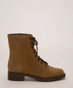bota coturno cano médio oneself bege 38