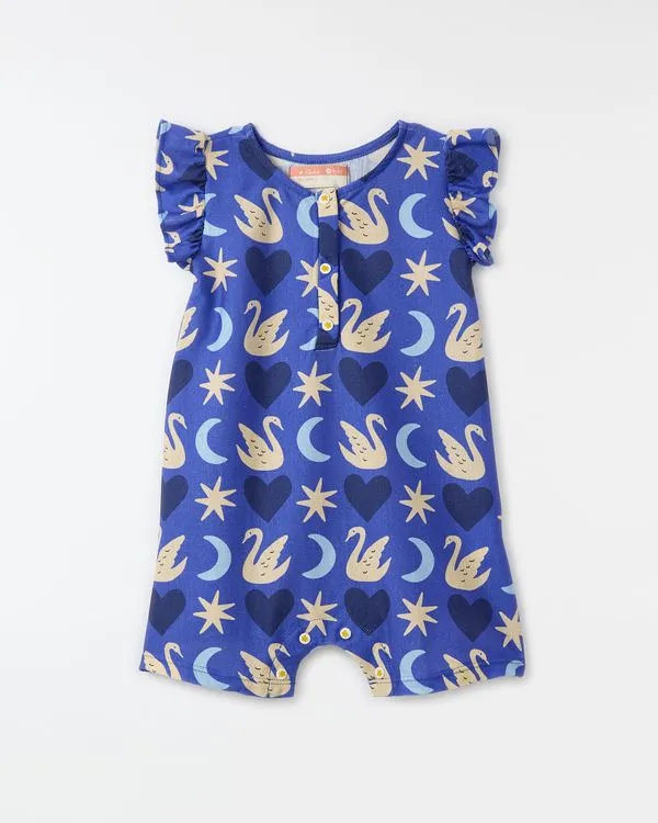 Macaquinho Bebe Malha Sonho Est Sonho Fundo Azul Cannes - 6M