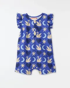 Macaquinho Bebe Malha Sonho Est Sonho Fundo Azul Cannes - 6M