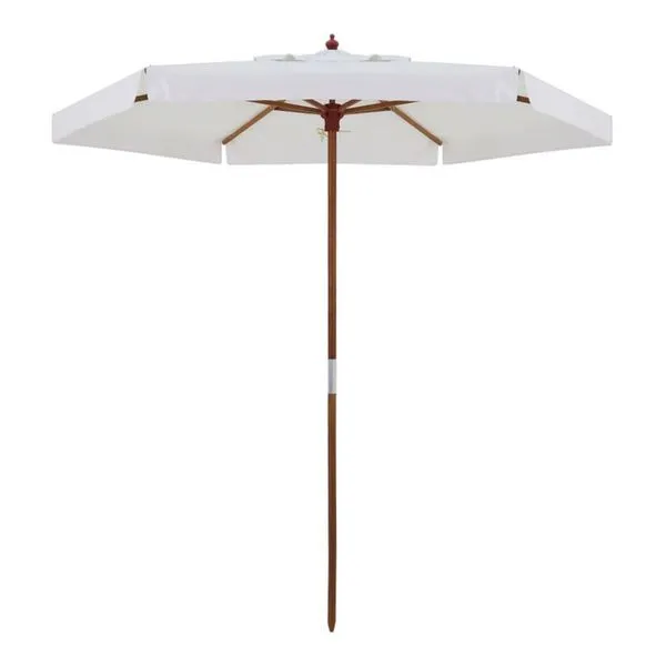 Ombrellone Madeira Cobertura Pvc 2,40m Branco Bel Lazer