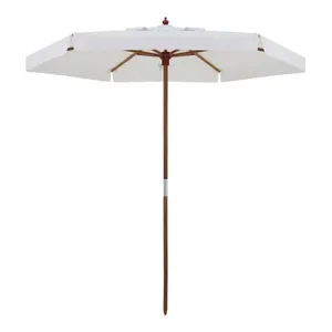 Ombrellone Madeira Cobertura Pvc 2,40m Branco Bel Lazer
