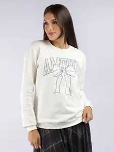 Moletom Felpado Feminino OFF WHITE P